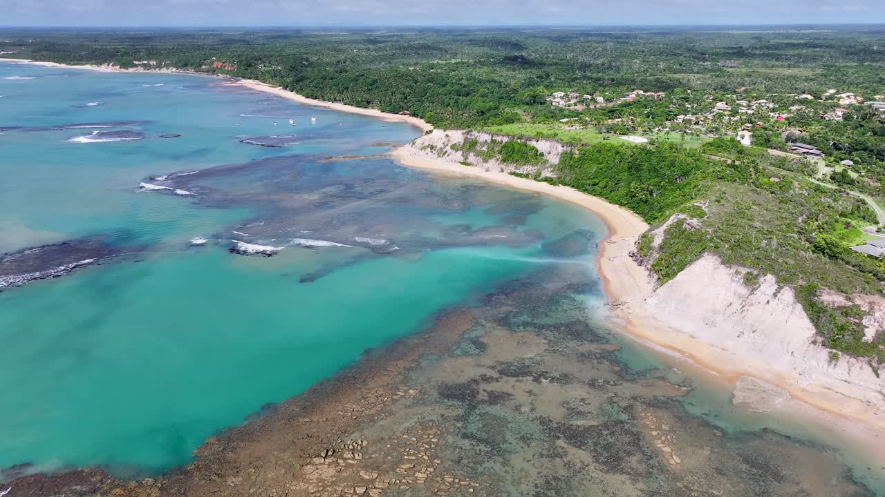 Playa Espejo en Trancoso, Bahía, Brasil.