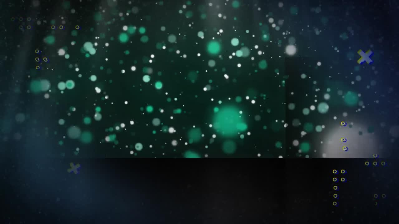 모양을 바꾸는 빛의 파란 반점이 움직이는 애니메이션