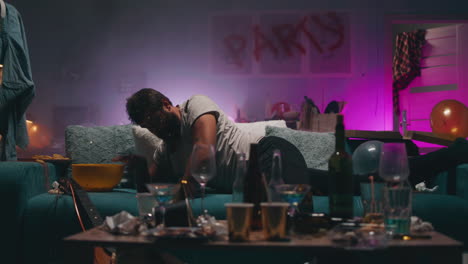 aftermath of a party