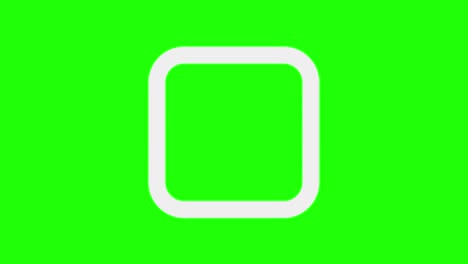 checkbox check mark tick icon computer on green screen. yes, approved, correct sign symbol animation