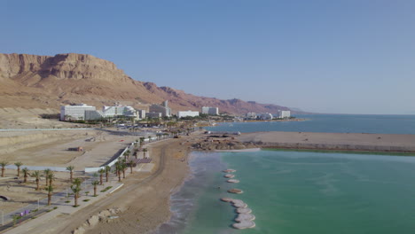 Hotels-and-the-beach-areas-of-the-northern-Dead-Sea