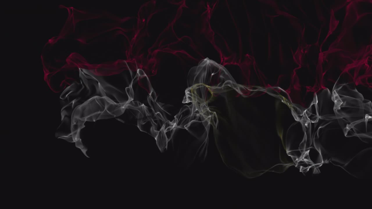 флаг египта превращается в дым. концепция ослабления государства, альфа-канал.