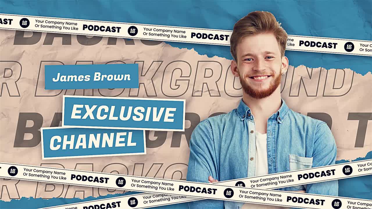 Podcastin avausvideo YouTube- ja vlogikanaville dynaamisilla kohtaus.