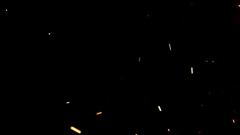 sparks and light
