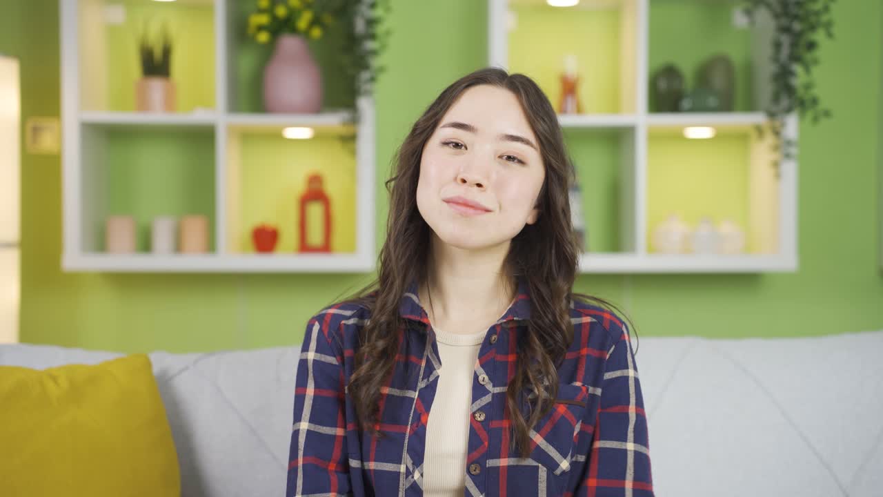 아름답고 매력적인 아시아 젊은 여성.