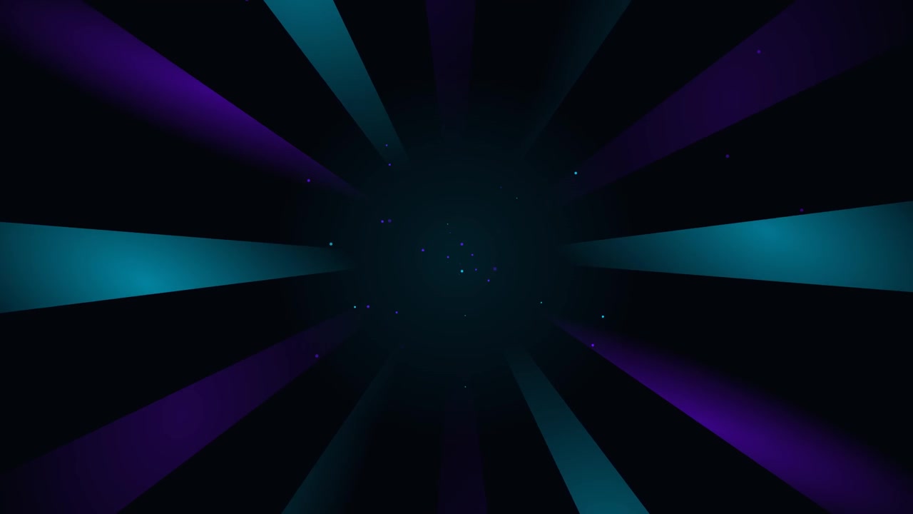 Abstract Motion Background with Rotating Blue and Purple Light Beams