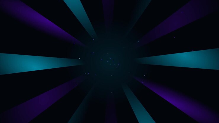Abstract Motion Background with Rotating Blue and Purple Light Beams