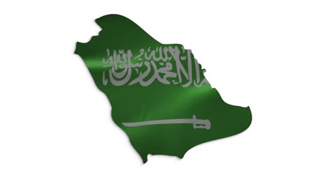 saudi arabia flag is waving 3d animation. nigeria flag waving in the wind. national flag of saudi arabia. flag seamless loop animation. high quality 4k resolution