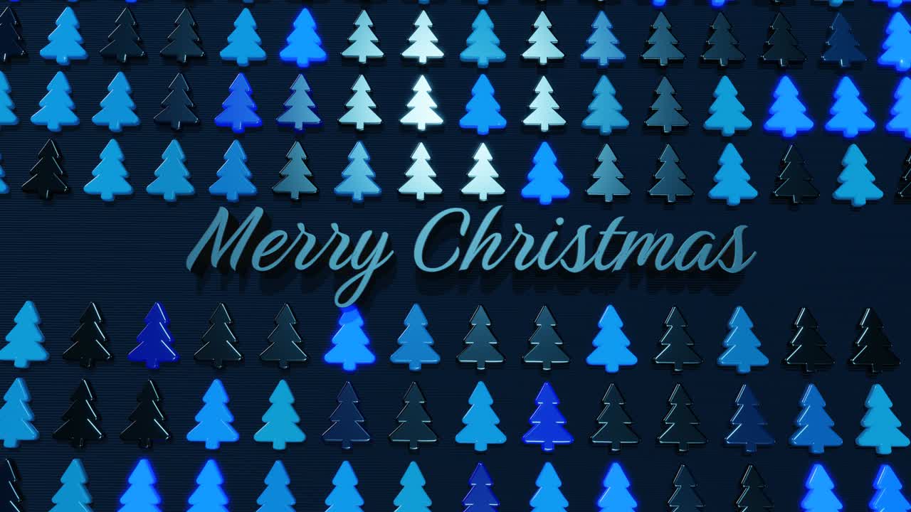 크리스마스 카드와 파란 꽃줄기, 비행기에서 크리스마스 트리 모양의 전구, 아름다운 루핑 새해 구성, 새해 배너, 네온 꽃줄이 또는 크리스마스 나무 모양의 크리스마스 장난감