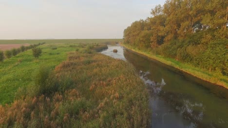 aerial: the dykes and shoreline of the oosterschelde, the netherlands