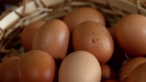 eggs in wicker basket