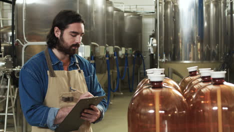 worker doing inventory