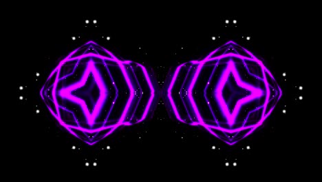 fondo de movimiento abstracto de caleidoscopio de bucle vj