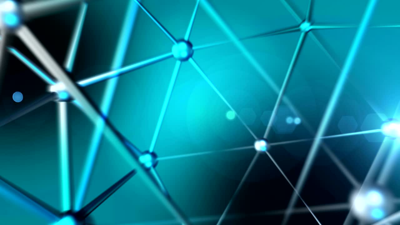 4k abstrato loop cor fundo geométrico com linhas e pontos