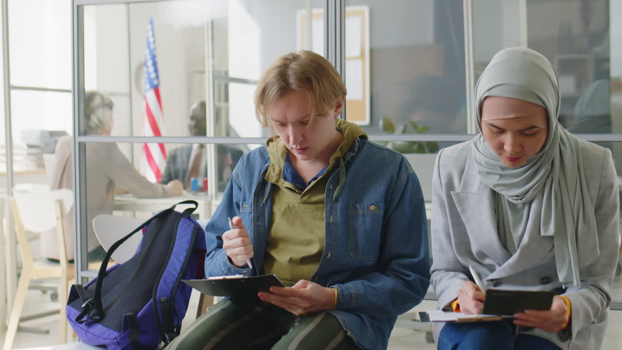 People Waiting in Office