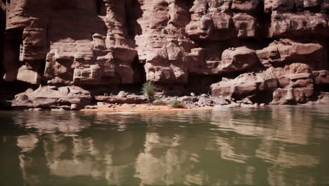 serene morning along the colorado river with peaceful reflections on water
