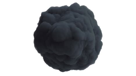 nube gris lluviosa aislada sobre fondo blanco. elemento de arte 3d realista en el estilo moderno de stop motion. diseño gráfico abstracto minimalista. animación de dibujos animados de bucle de moda.