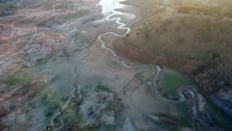 aerial flight over the upper reaches of lake eildon, near mansfield in central victoria, australia