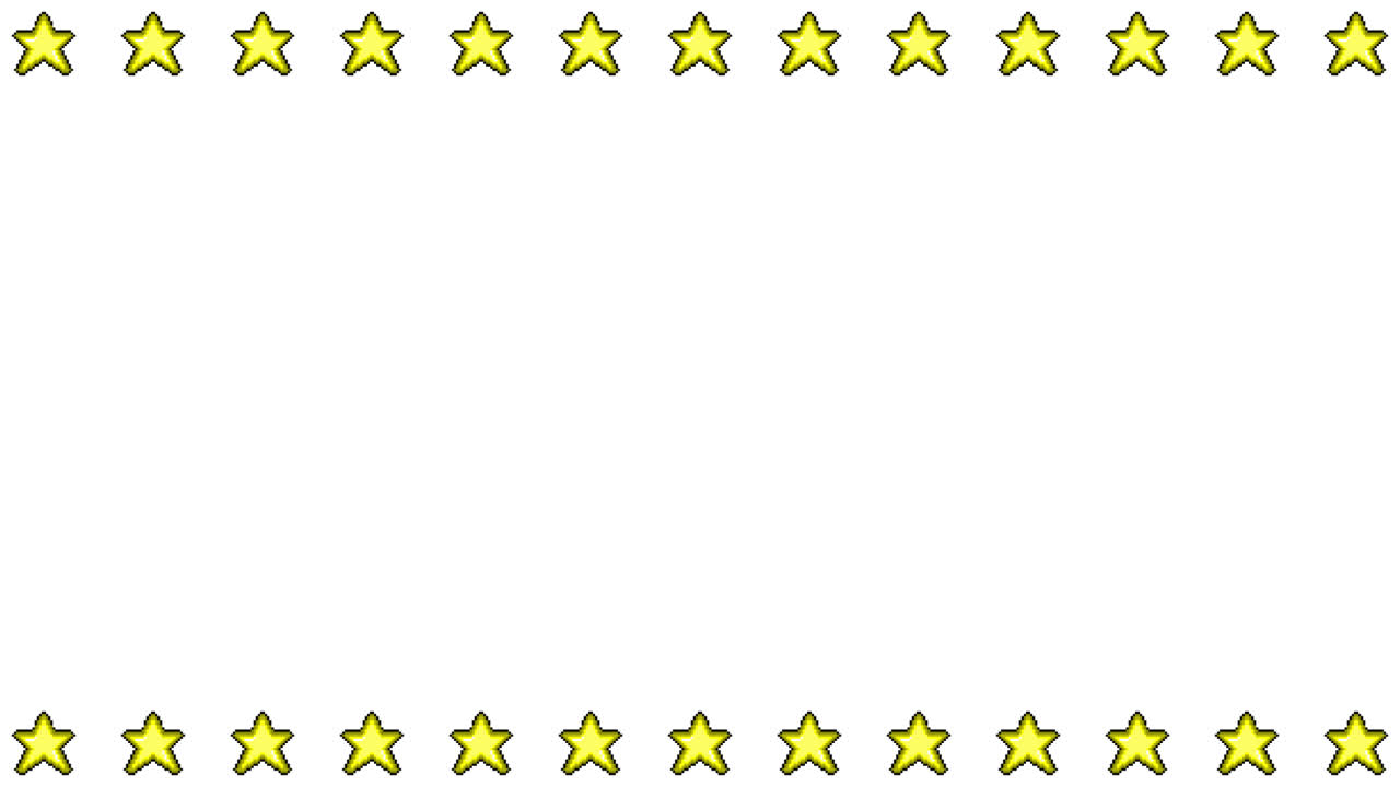 Pixel Art Star Frame Animated Overlay 1080p Transparent 30 fps (3).mov