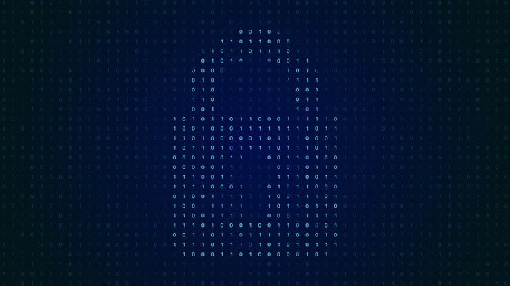 Cyber Security Concept: Digital Binary Code Background