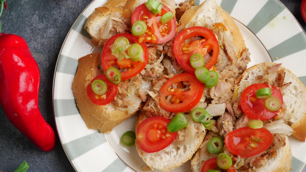 Bruschetta with Tomato and Onion