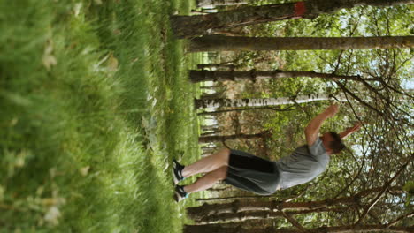 man doing parkour