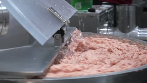sausages meat process factory production handmade smoked boiled wrap mincemeat spice