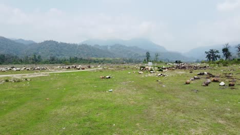 Natürliche-Schönheit-Indiens-Und-Der-Grenze-Oder-Des-Hochlandes-Von-Bhutan