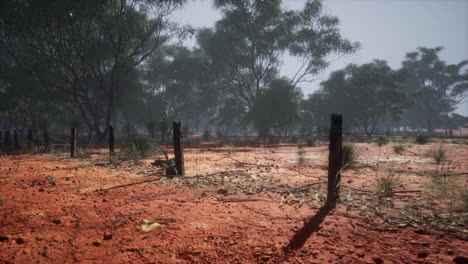 barbed-wire-fence-in-deserted-landscape