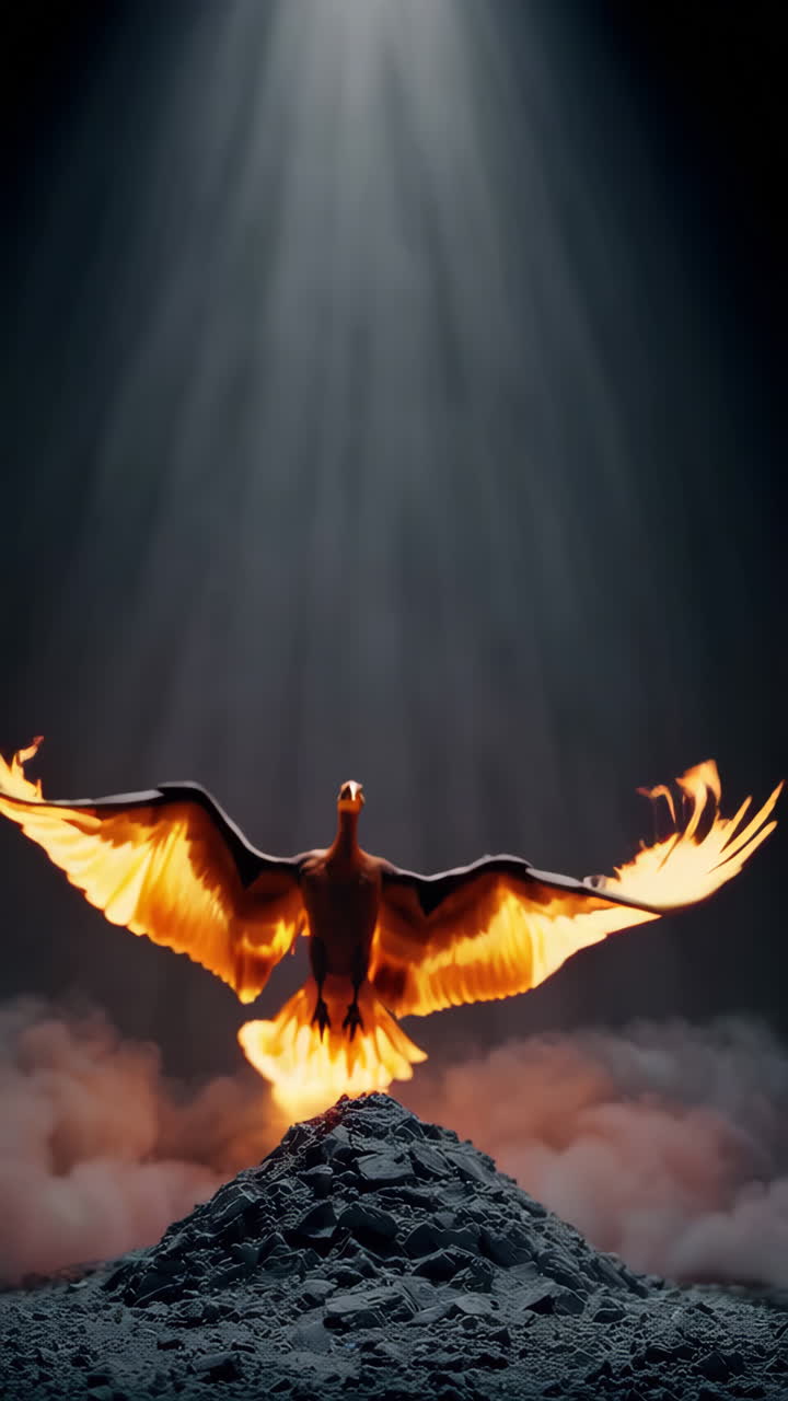 Fenice che risorge dalle ceneri