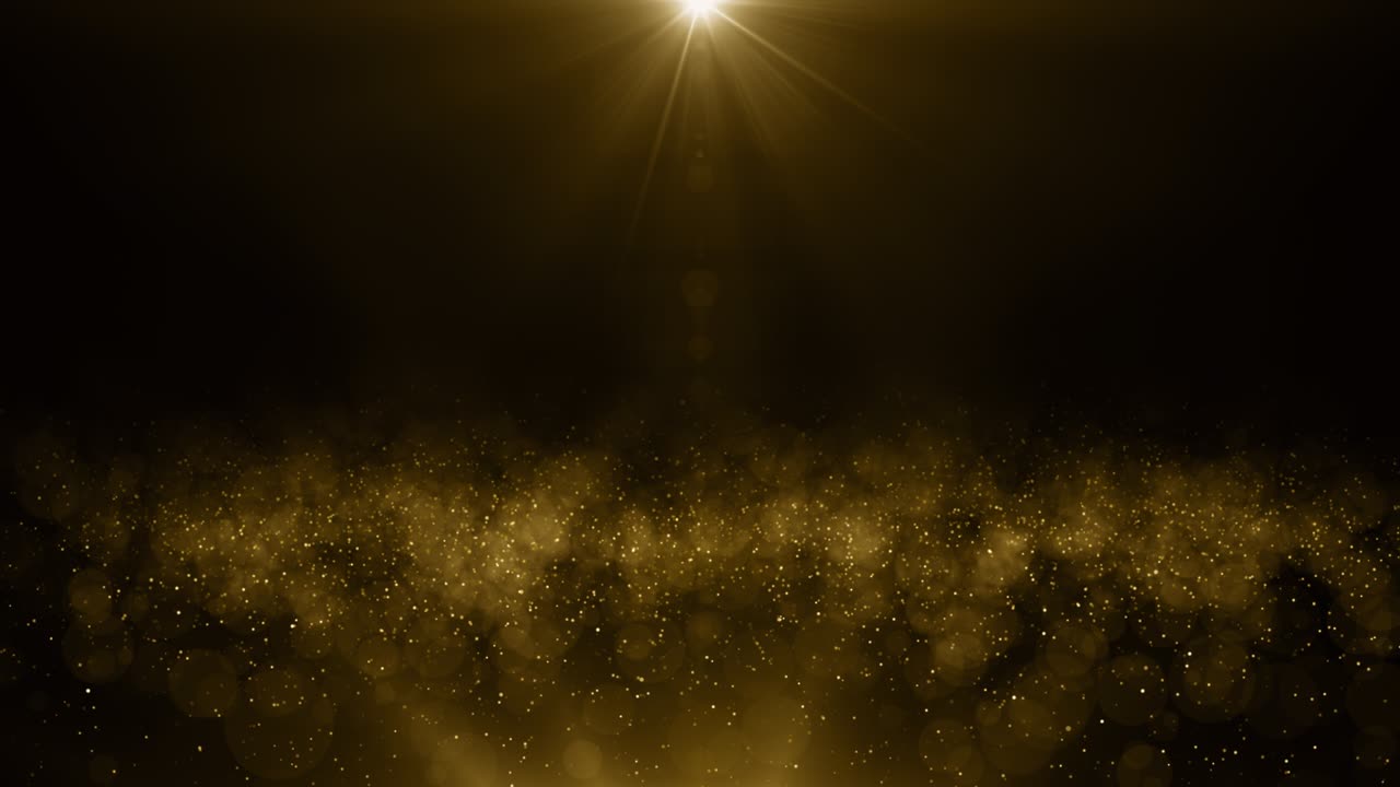 입자 금 반이는 보케상 먼지 추상적인 배경 루프
