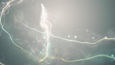 glittering stars with sparkling trail glow dust chaotic