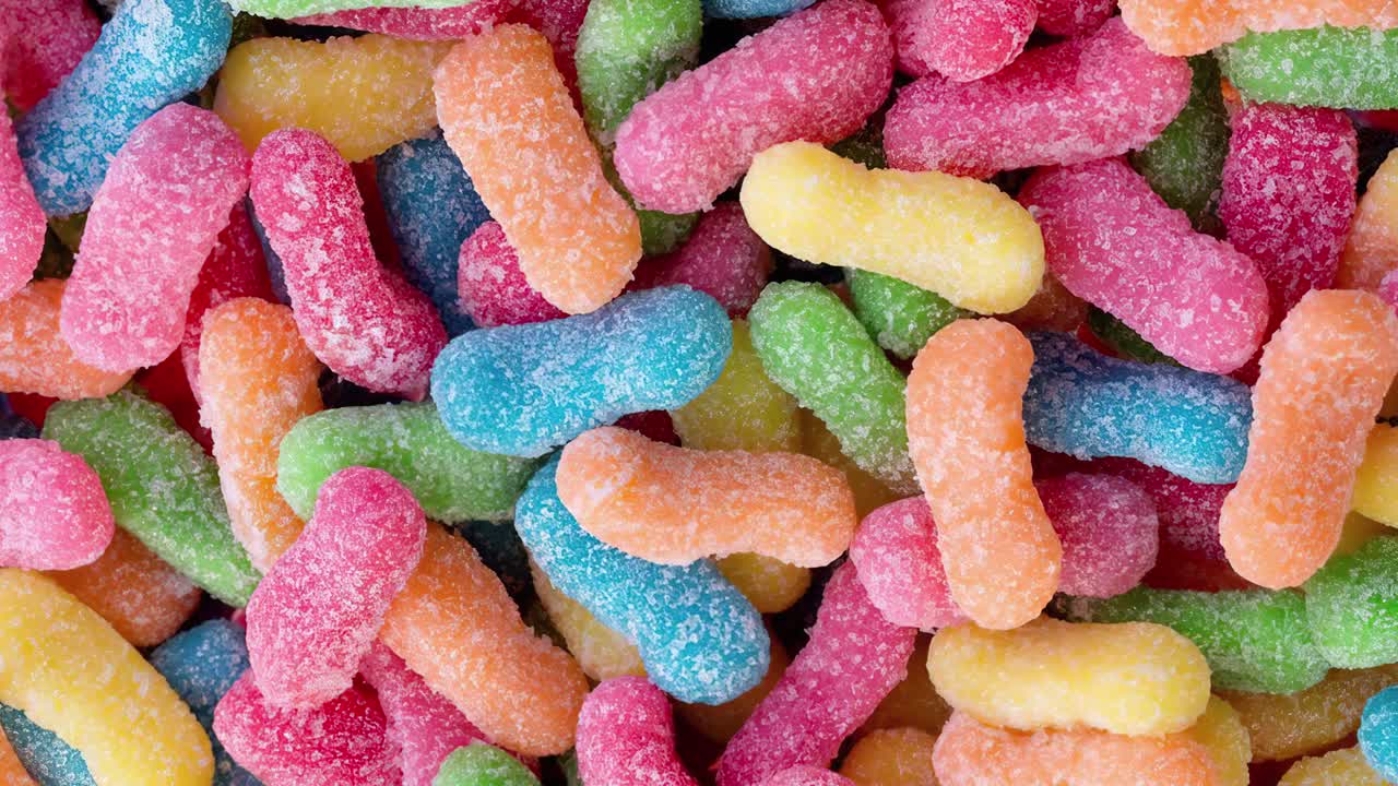 Large candy pile as Background