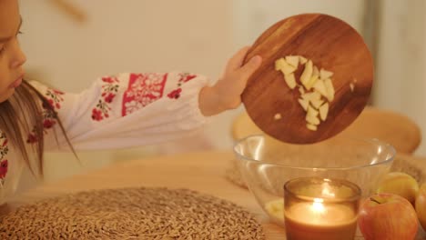 mother and daughter preparing for christmas celebration
