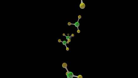 Animation-Von-3D-Mikromolekülen-Auf-Schwarzem-Hintergrund