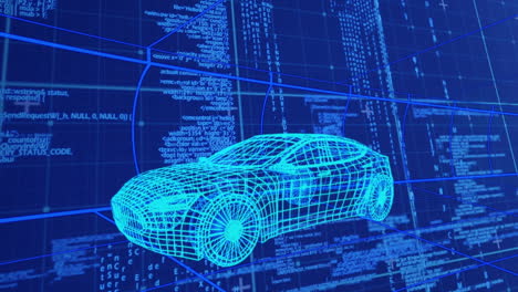 disegno tecnico 3d dell'automobile