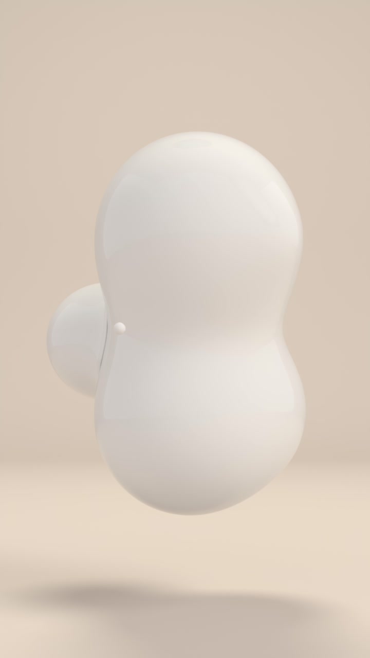 абстрактные белые формы на бежевом фоне