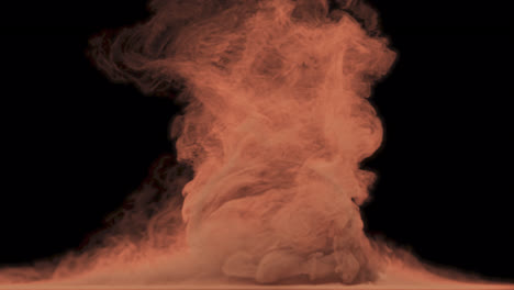 orange smoke explosion simulation