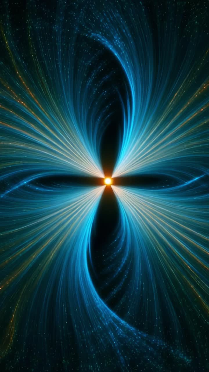 Dynamic Energy Patterns with Radiant Light: A Stunning Visual Exploration of Abstract Cosmic Motifs Exhibiting Flowing Elements That Evoke a Sense of Movement and Celestial Beauty in a Dark Background