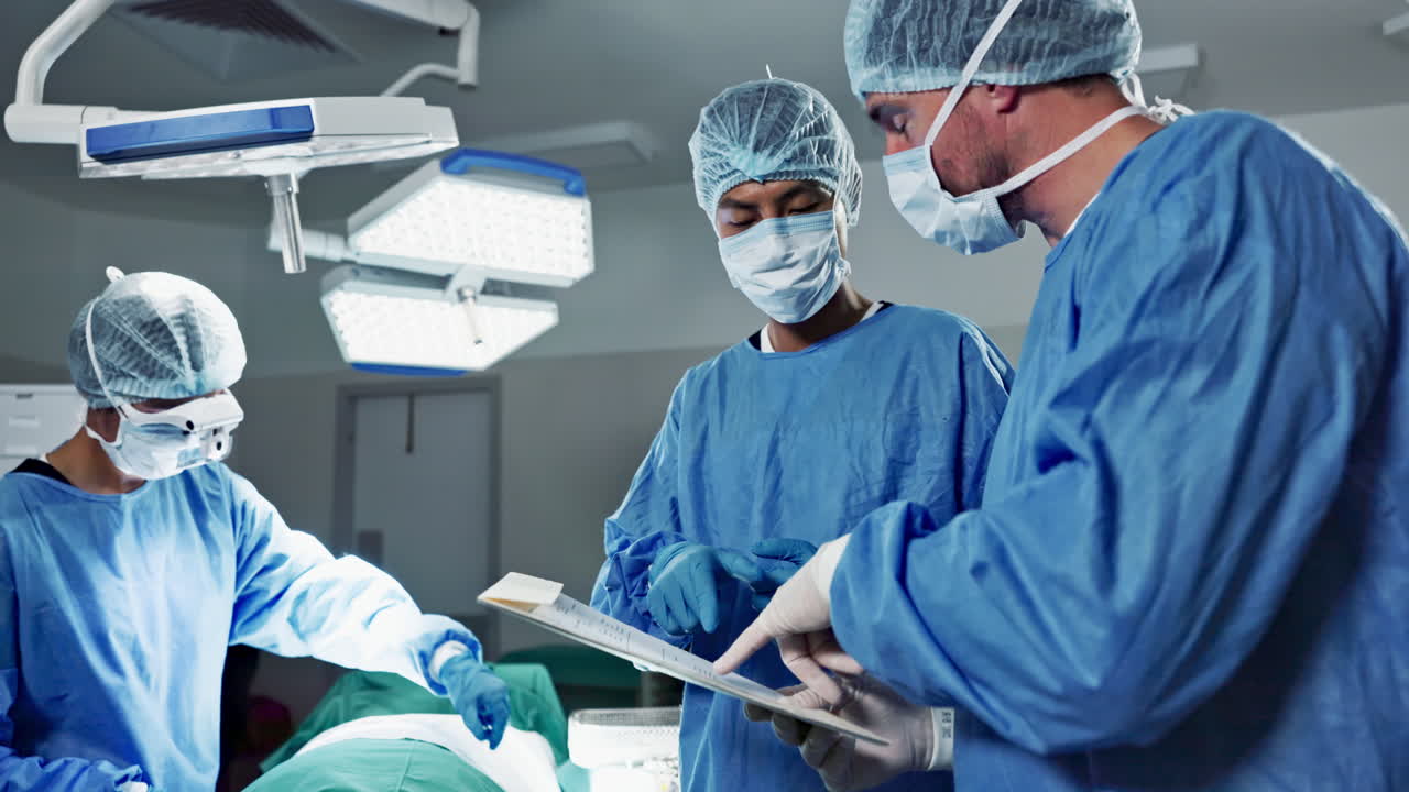 hospital, cirujano o paciente para una cirugía