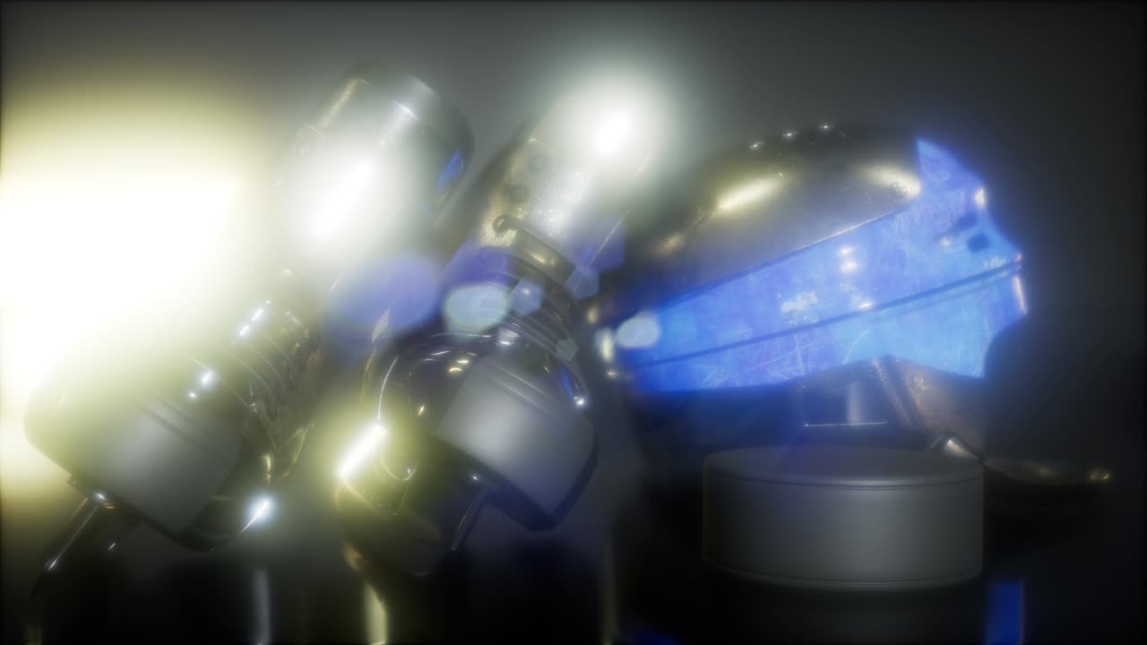 equipo de hockey en la oscuridad