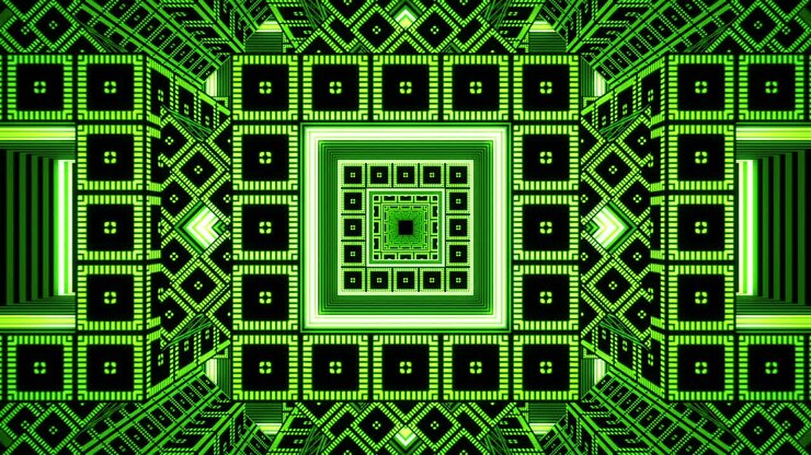 Abstrakt geometrisk tunnel