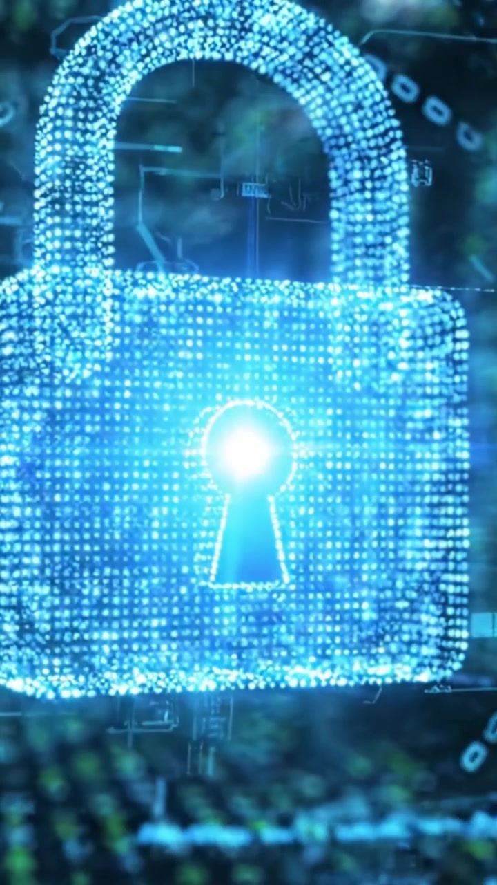 A representation of digital security through glowing lock symbols, emphasizing encryption, data protection, and the ongoing battle against cyber threats in a technological landscape.