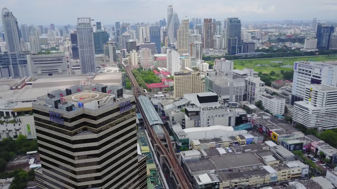 vista aérea del paisaje urbano de bangkok