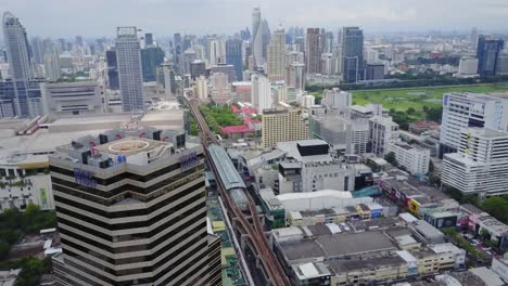 bangkok cityscape aerial view