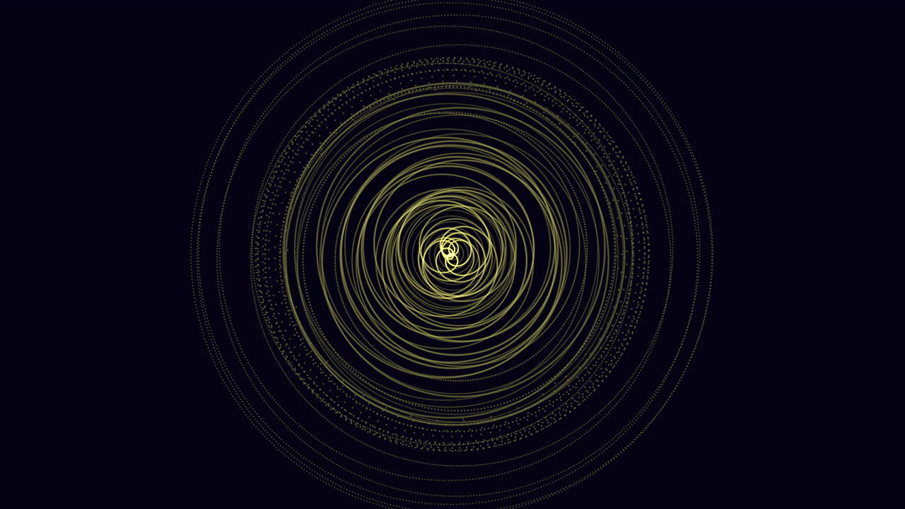 ⁇ 힌 선과 원의 복잡한 황금색 대칭 패턴