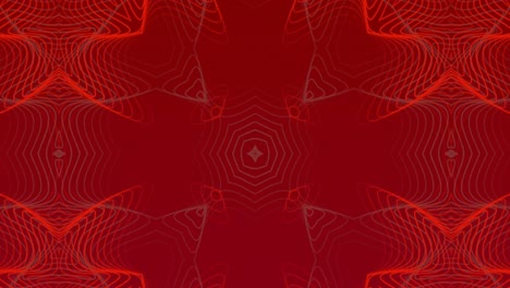 Caleidoscopio-En-Movimiento-Resumen-Rojo-Formas