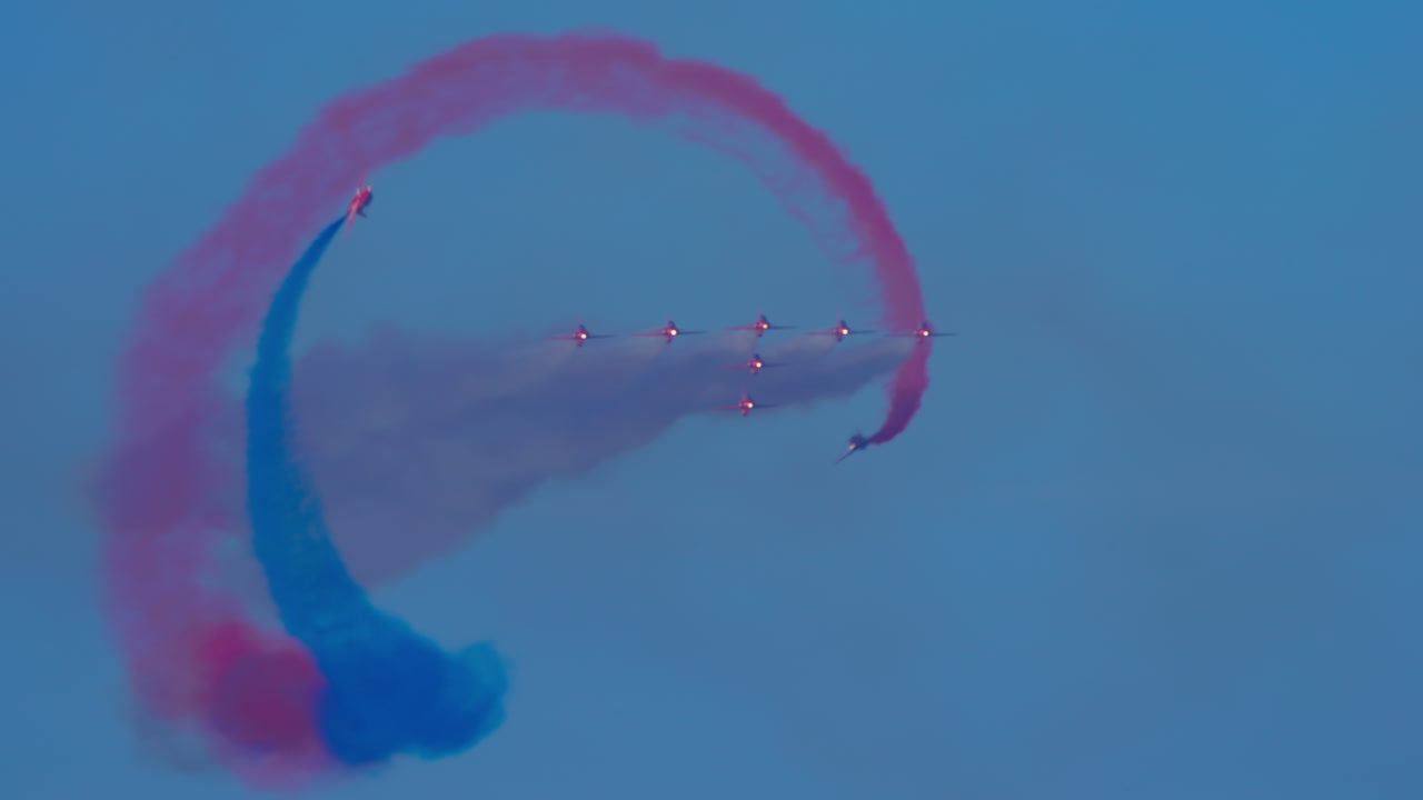 Esibizione aerea acrobatica