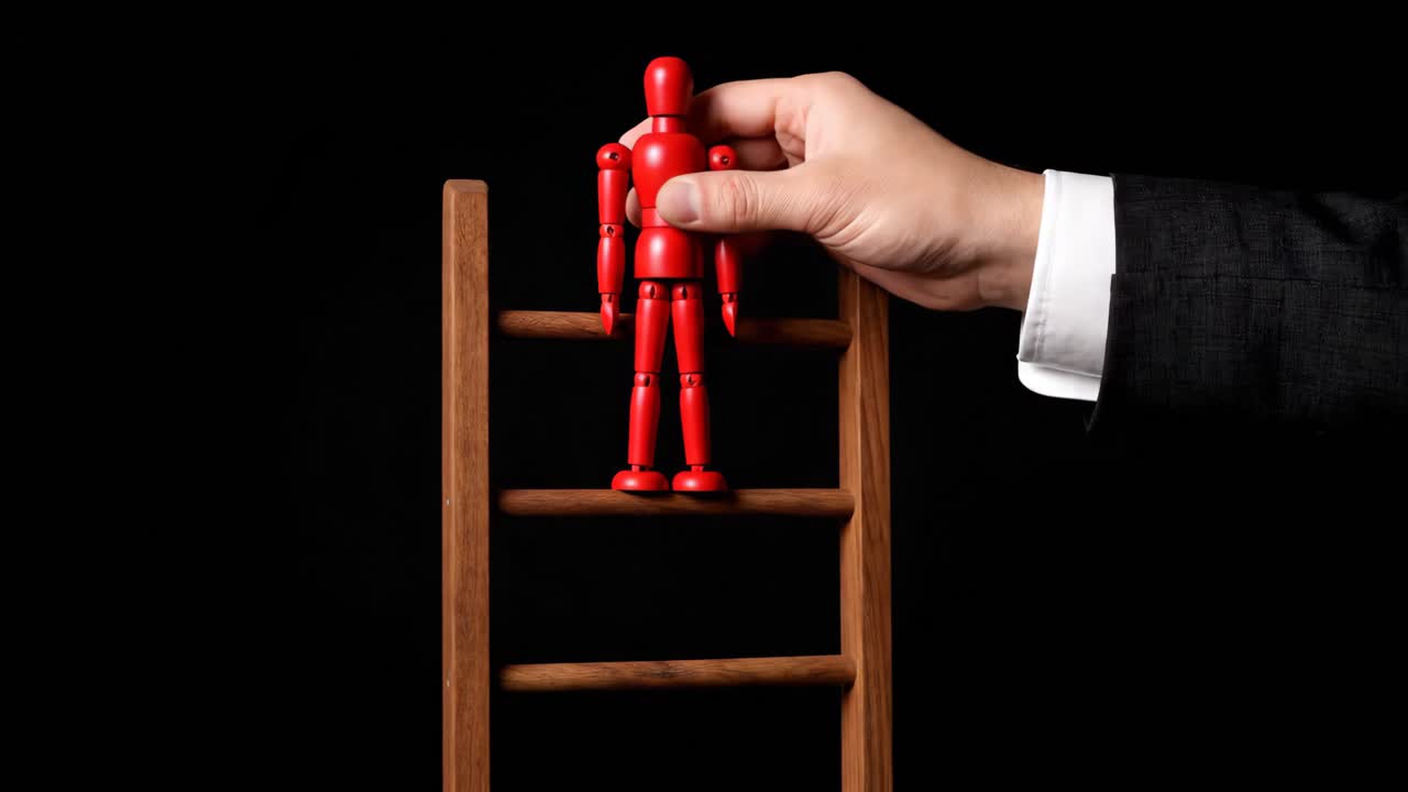 Mannequin Climbing Ladder