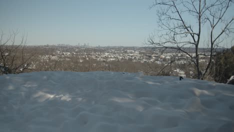 Skyline-Von-Boston-Vom-Aussichtshügel-In-Waltham,-Massachusetts